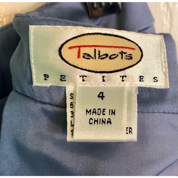 Talbots Petites Silk Blend Lavender Skirt Back Zipper Midi Length - Size 4 - Picture 2 of 6